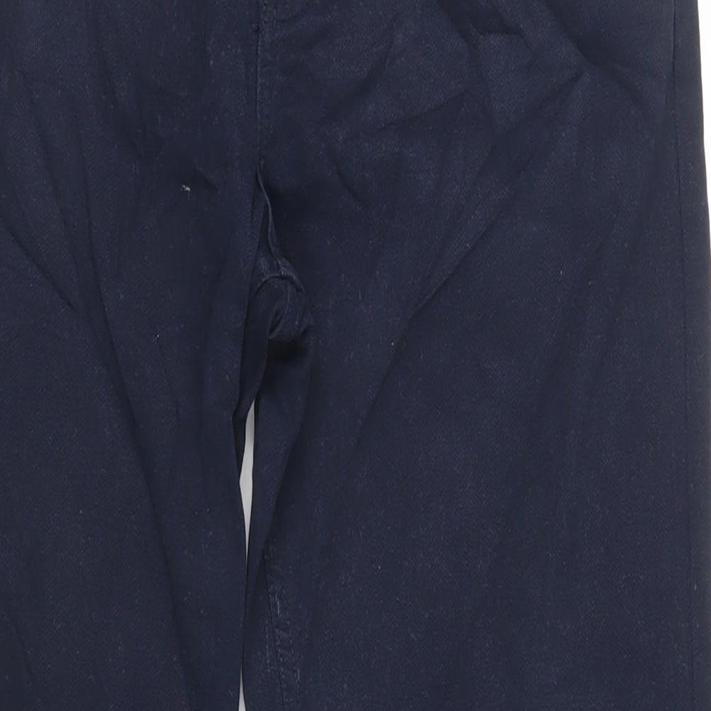 Debenhams Mens Blue Cotton Straight Jeans Size 34 in L32 in Regular Zip
