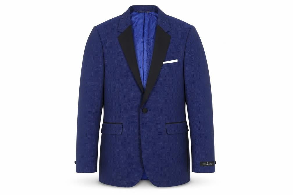 Mens UK Size 40 Burton Regular Blue Suit Tuxedo