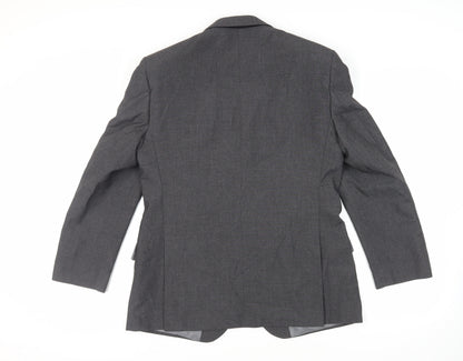 Marks and Spencer Mens Grey Polyester Jacket Suit Jacket Size 40 Regular