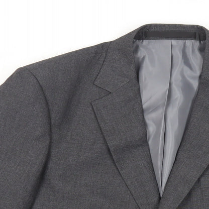 Marks and Spencer Mens Grey Polyester Jacket Suit Jacket Size 40 Regular