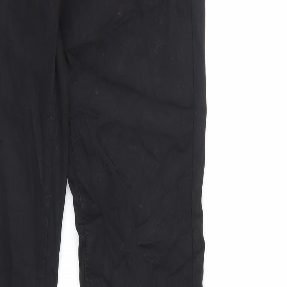 Zara Womens Black Cotton Skinny Jeans Size 10 L30 in Regular Zip