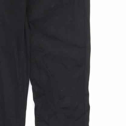 Zara Womens Black Cotton Skinny Jeans Size 10 L30 in Regular Zip