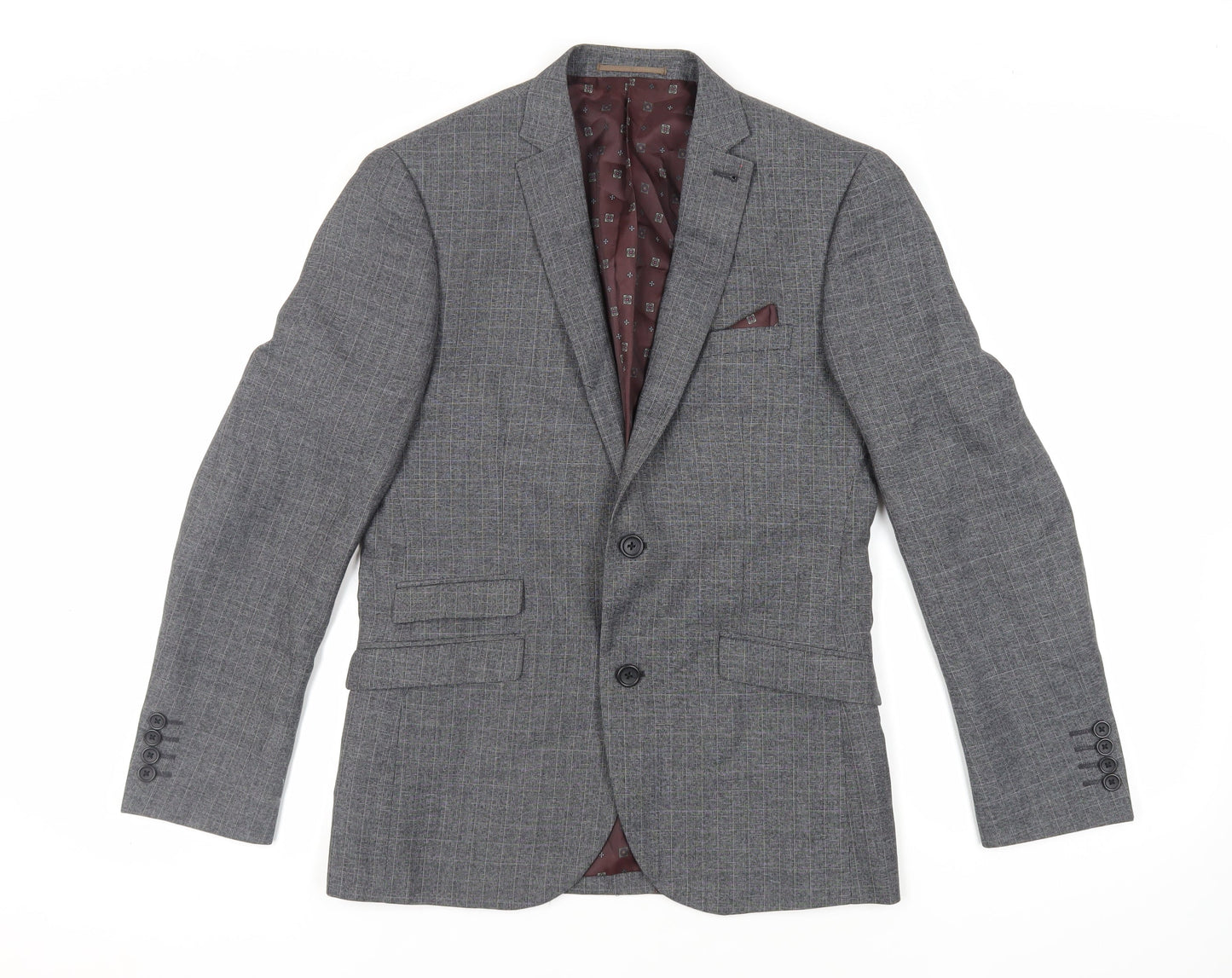 Mens UK Size 38 NEXT Regular Grey Suit Jacket