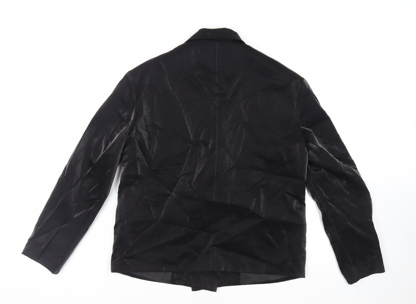 Nasty Gal Womens Black Jacket Blazer Size 12 Button