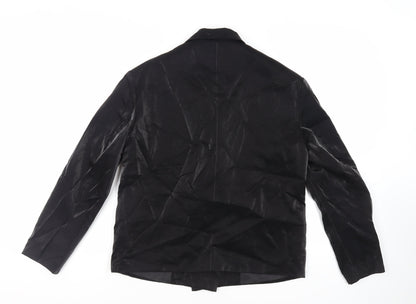 Nasty Gal Womens Black Jacket Blazer Size 12 Button