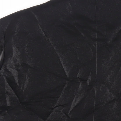 Nasty Gal Womens Black Jacket Blazer Size 12 Button