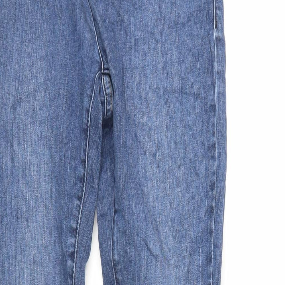 Crew Clothing Womens Blue Cotton Skinny Jeans Size 27 in L30 in Regular Zip