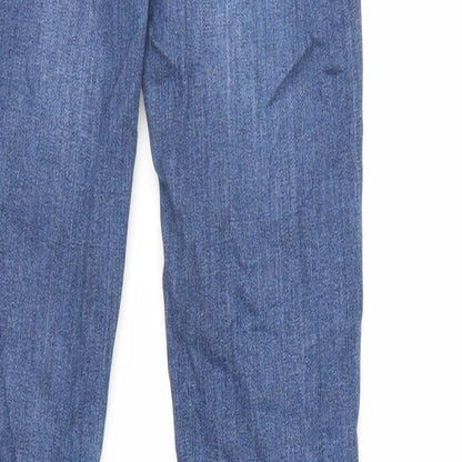 Crew Clothing Womens Blue Cotton Skinny Jeans Size 27 in L30 in Regular Zip
