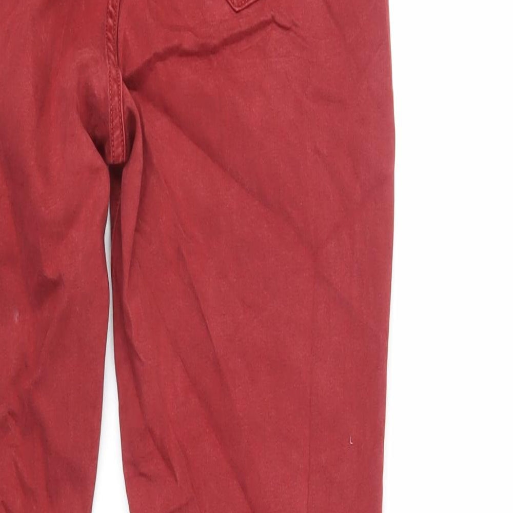 Womens UK Size 10 Marks and Spencer Regular Fit Skinny Red Jeans