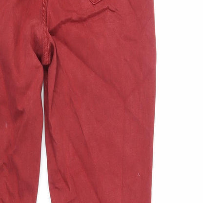 Womens UK Size 10 Marks and Spencer Regular Fit Skinny Red Jeans