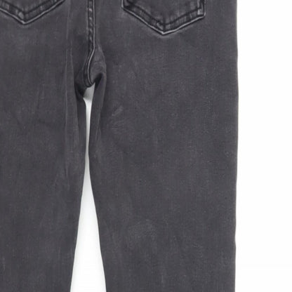 Womens UK Size 12 Marks and Spencer Slim Fit Straight Black Jeans