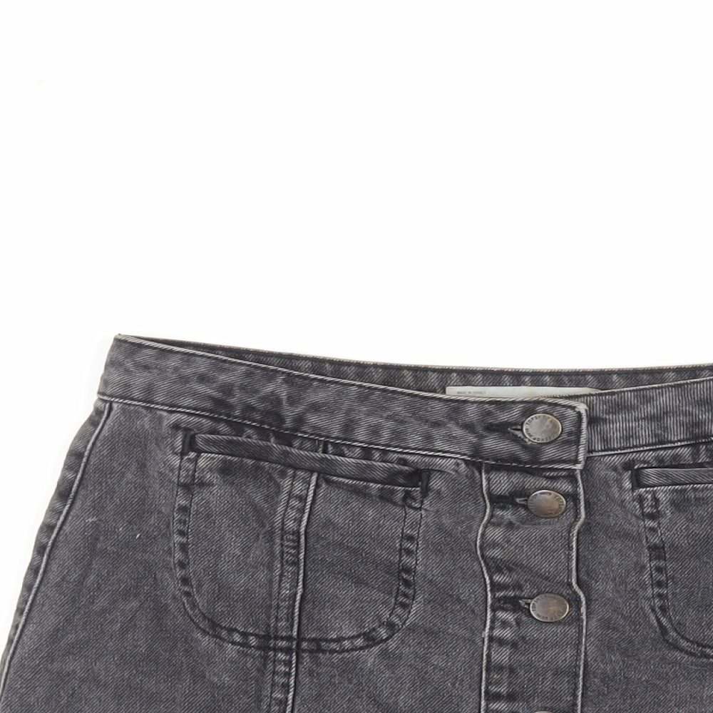 Womens UK Size 28 in Topshop Mini Denim Skirt
