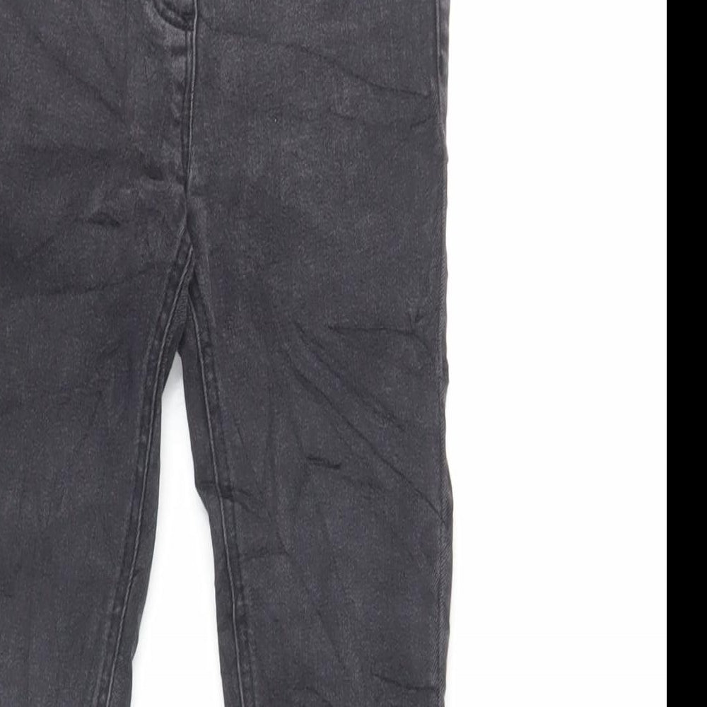 NEXT Girls Black Cotton Jegging Jeans Size 8 Years Regular - Elasticated Waist