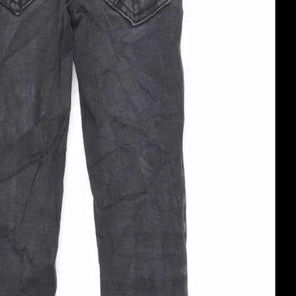NEXT Girls Black Cotton Jegging Jeans Size 8 Years Regular - Elasticated Waist