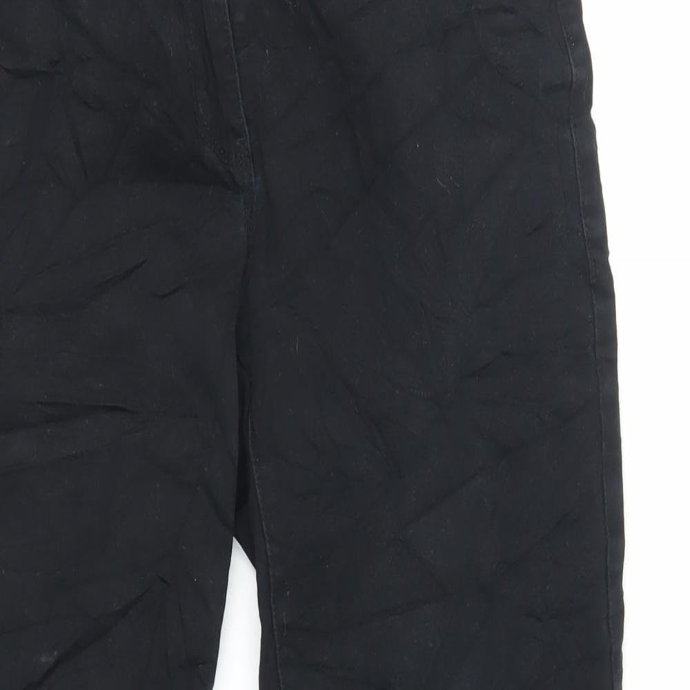 Sandwich Womens Black Cotton Cropped Jeans Size 10 L25 in Regular Zip