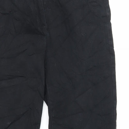 Sandwich Womens Black Cotton Cropped Jeans Size 10 L25 in Regular Zip