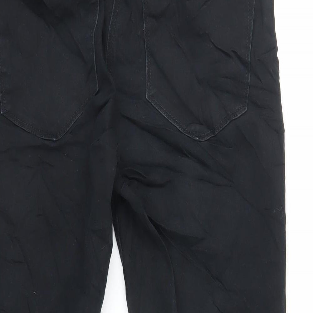 Sandwich Womens Black Cotton Cropped Jeans Size 10 L25 in Regular Zip