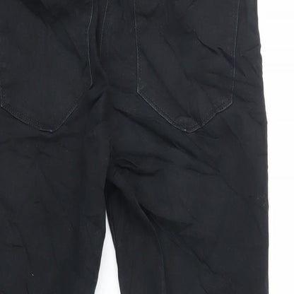 Sandwich Womens Black Cotton Cropped Jeans Size 10 L25 in Regular Zip