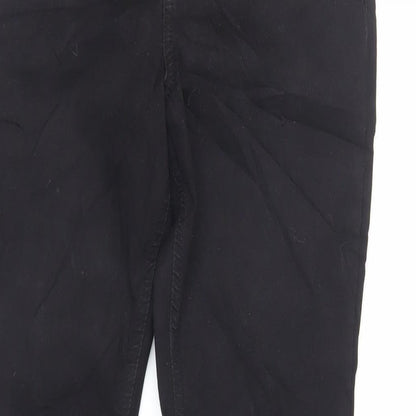 Per Una Womens Black Cotton Skinny Jeans Size 10 L27 in Regular Zip