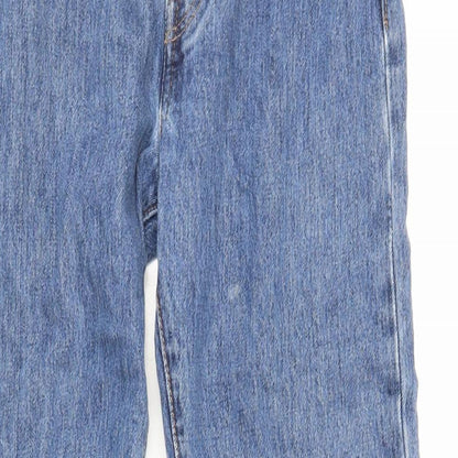 Levi's Mens Blue Cotton Straight Jeans Size 32 in L30 in Regular Button - Vintage