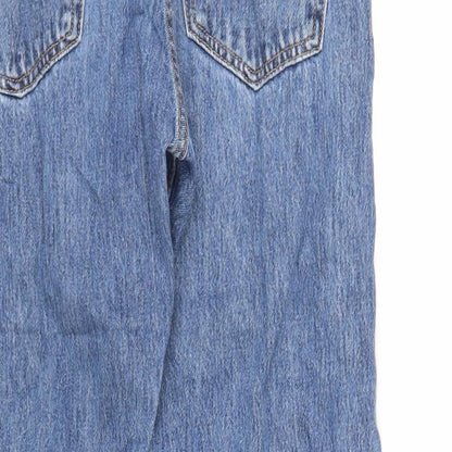 Levi's Mens Blue Cotton Straight Jeans Size 32 in L30 in Regular Button - Vintage