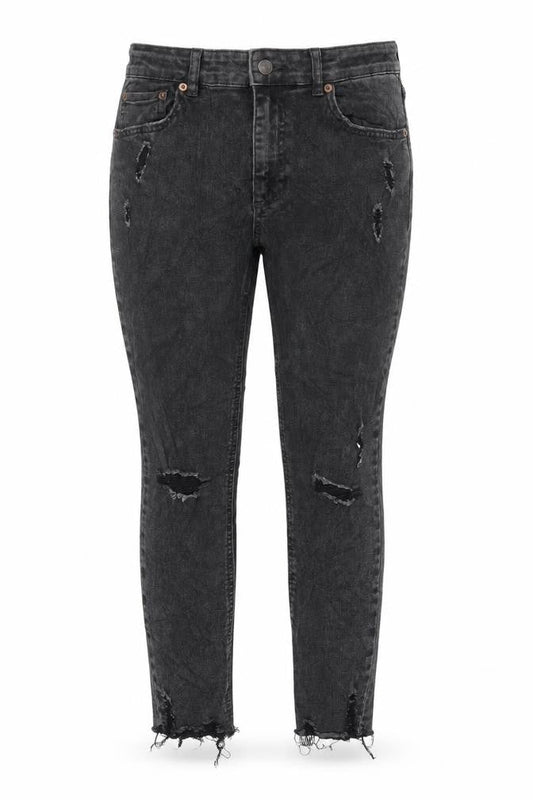 Womens UK Size 12 Pull&Bear Regular Fit Skinny Black Jeans