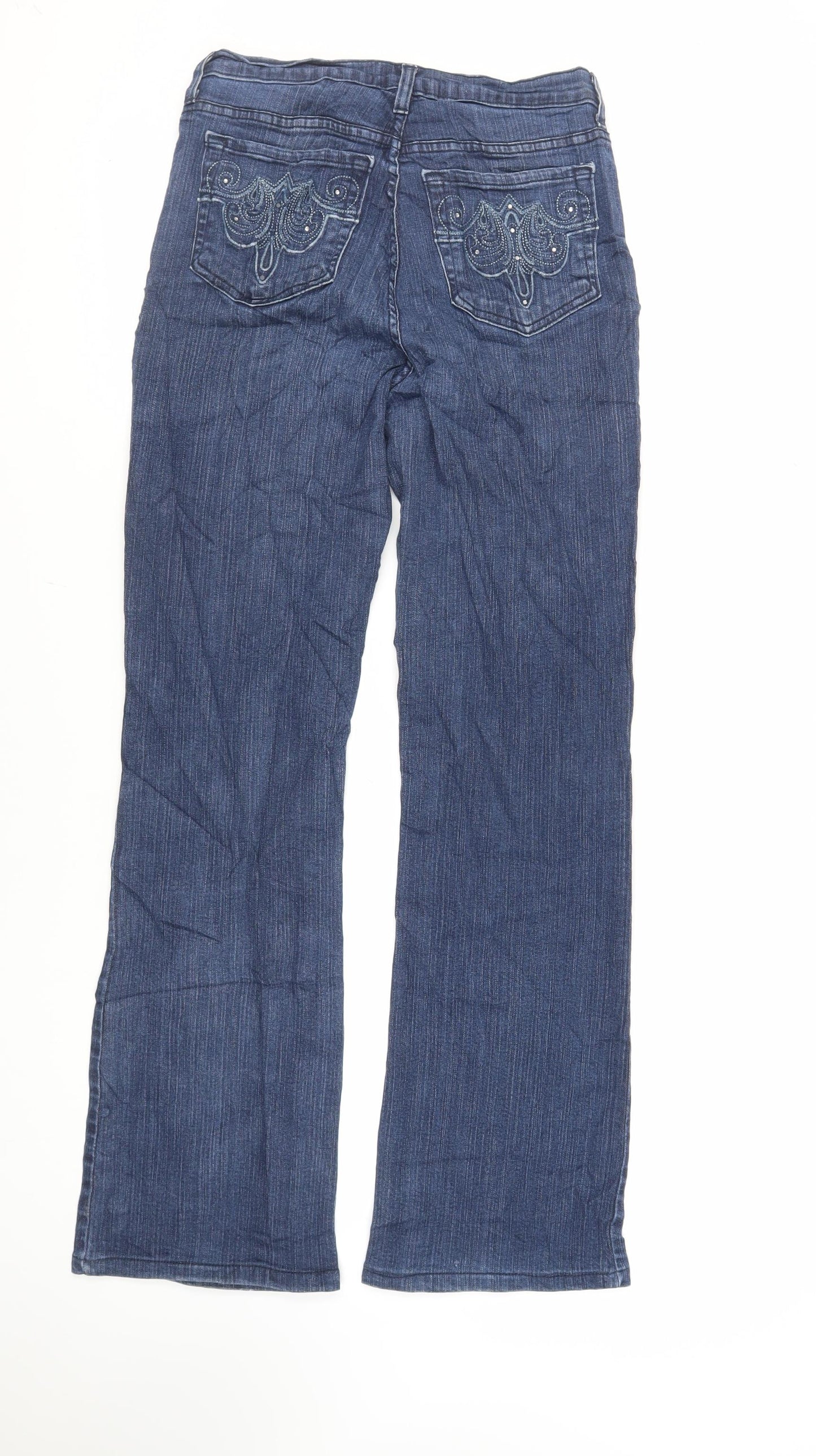 Womens UK Size 28 in NYDJ Regular Fit Bootcut Blue Jeans