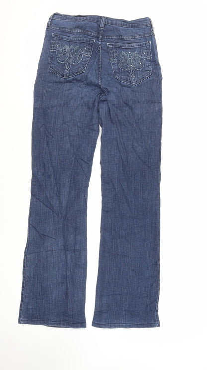Womens UK Size 28 in NYDJ Regular Fit Bootcut Blue Jeans
