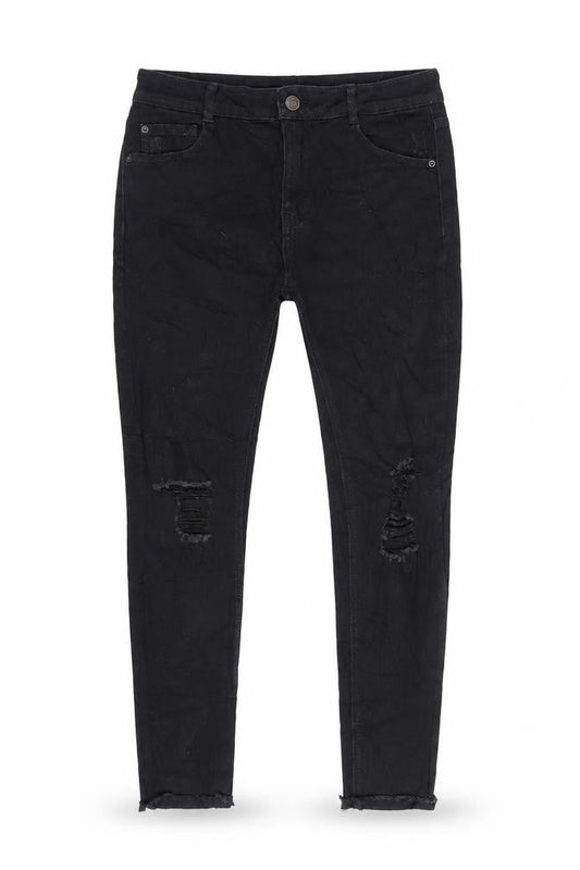 Womens UK Size 10 Pull&Bear Regular Fit Skinny Black Jeans
