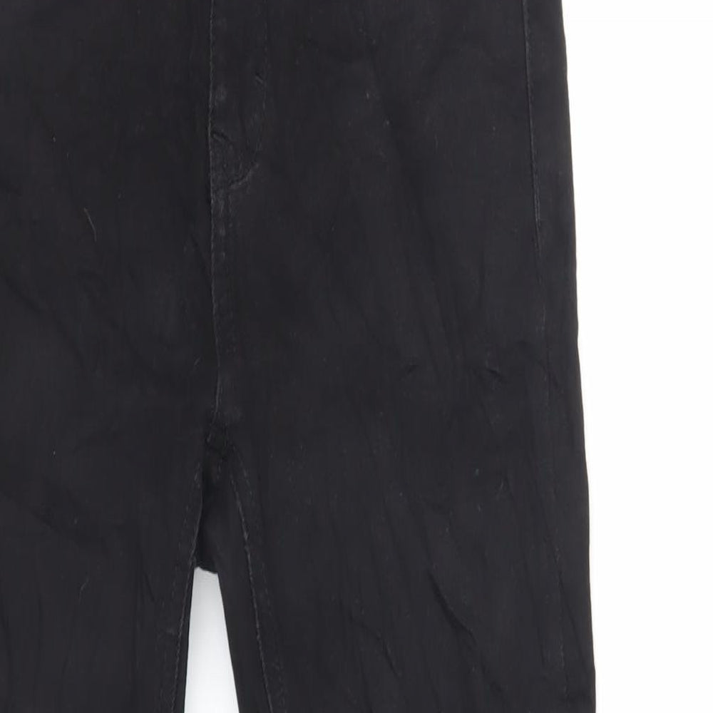 Pull&Bear Womens Black Cotton Skinny Jeans Size 10 L26 in Regular Zip