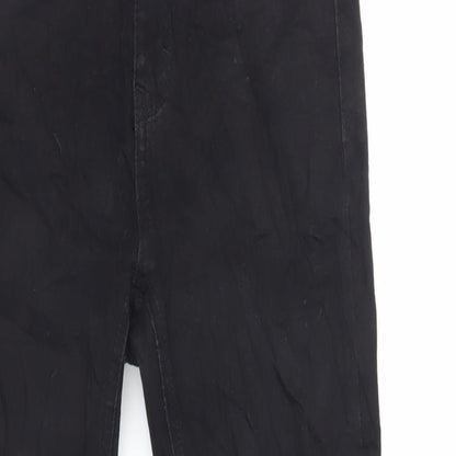 Pull&Bear Womens Black Cotton Skinny Jeans Size 10 L26 in Regular Zip
