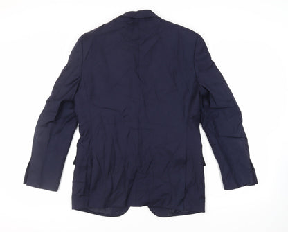 Mens UK Size 40 Simon Carter Regular Blue Suit Jacket