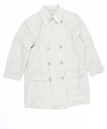 Gerry Weber Womens Green Pea Coat Coat Size L Button - Vintage