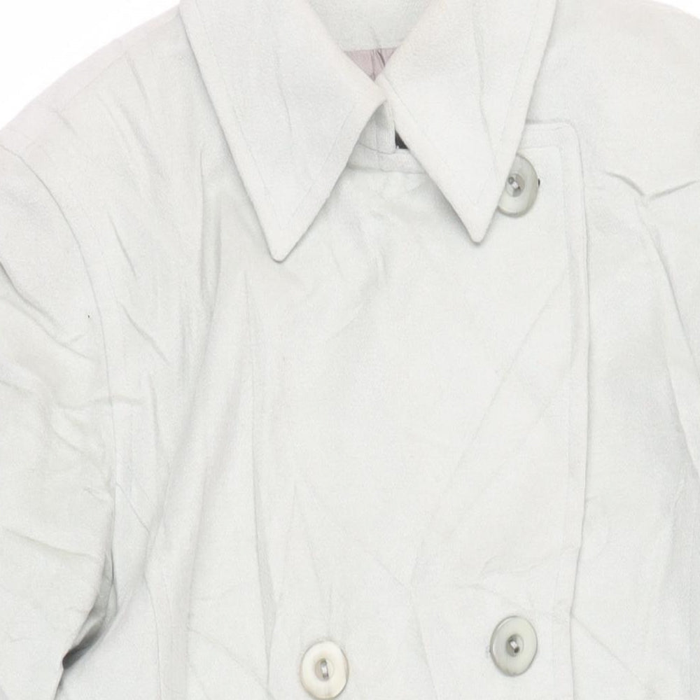 Gerry Weber Womens Green Pea Coat Coat Size L Button - Vintage