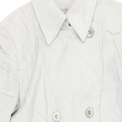 Gerry Weber Womens Green Pea Coat Coat Size L Button - Vintage