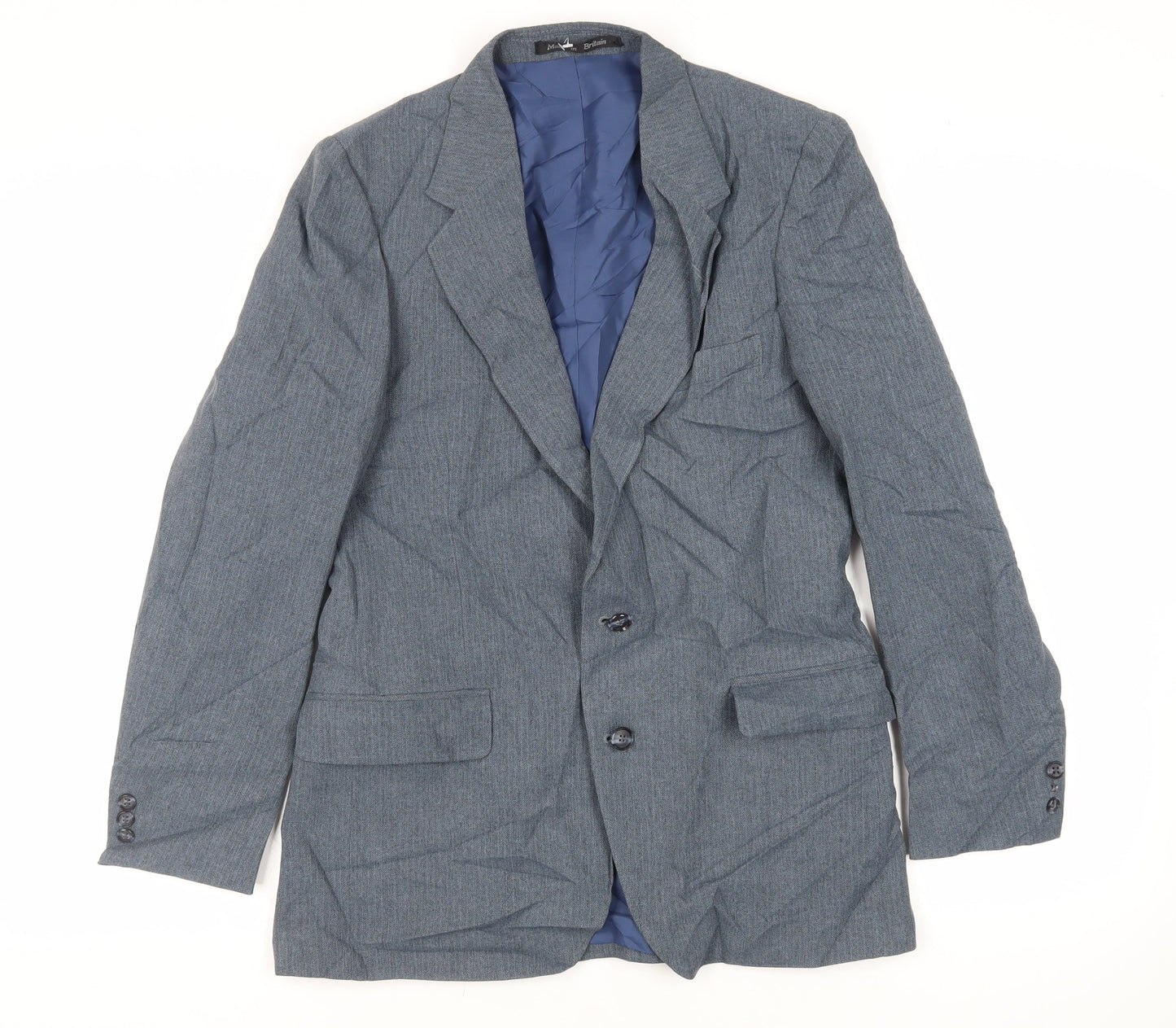 Mens UK Size 38 Harbarry of England Regular Blue Suit Jacket