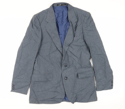 Mens UK Size 38 Harbarry of England Regular Blue Suit Jacket