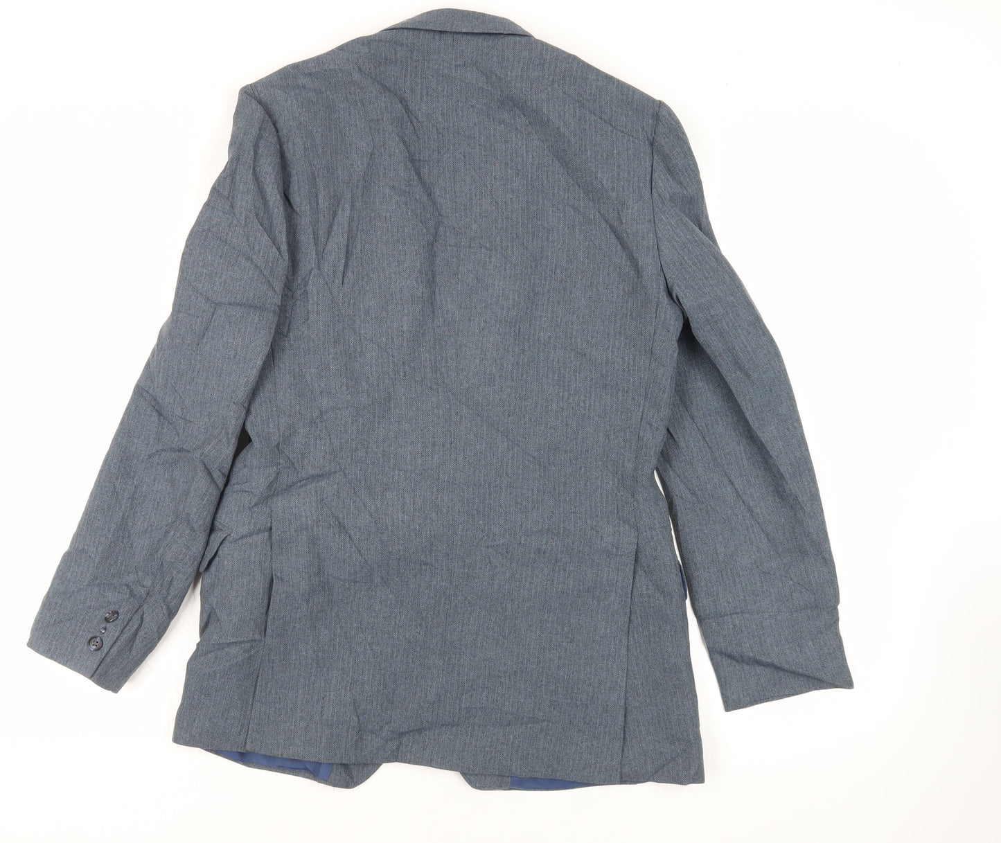 Mens UK Size 38 Harbarry of England Regular Blue Suit Jacket