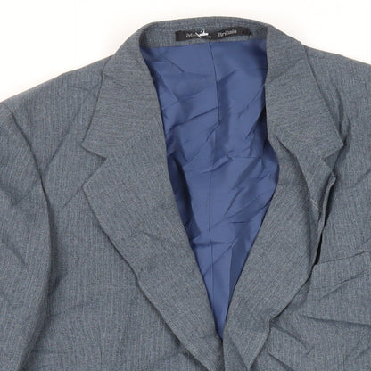 Mens UK Size 38 Harbarry of England Regular Blue Suit Jacket