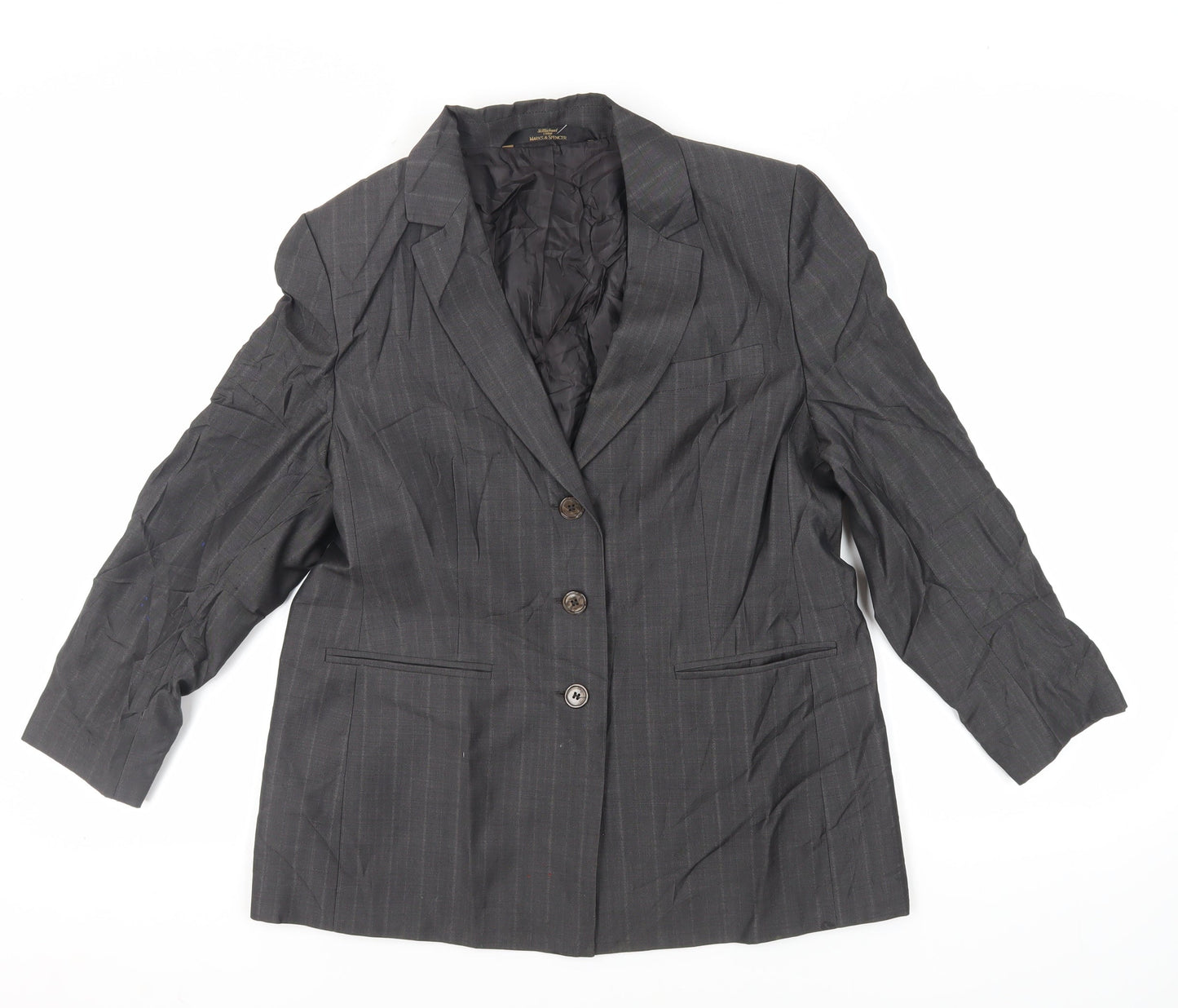 Womens UK Size 14 St Michael Grey Jacket