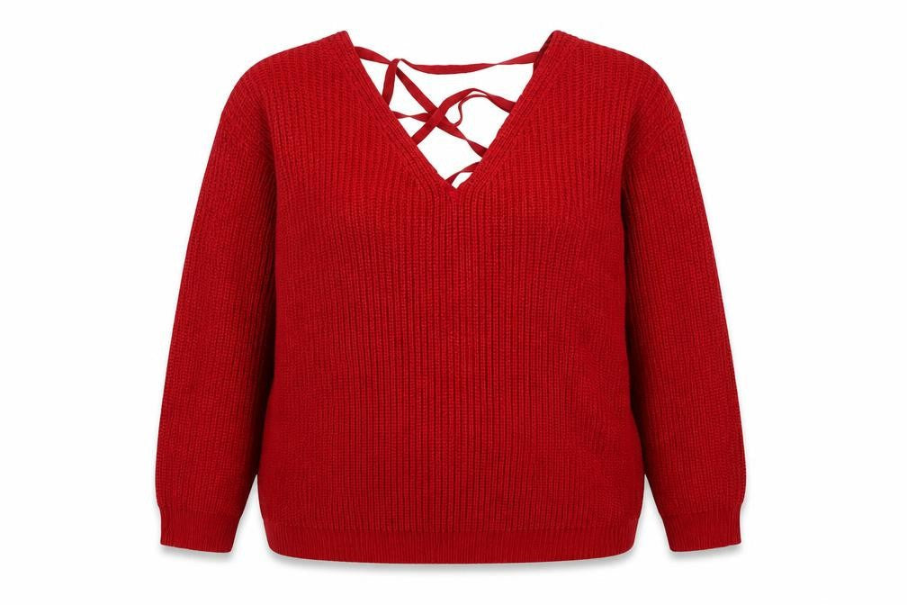 Womens UK Size 18 Brave Soul Red Pullover Jumper