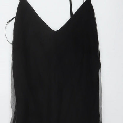 New Look Womens Black Polyester Sheath Size 6 Sweetheart Zip