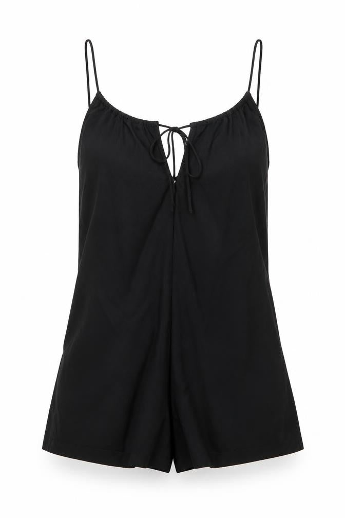 Womens UK Size S Zara One-Piece Black Playsuit