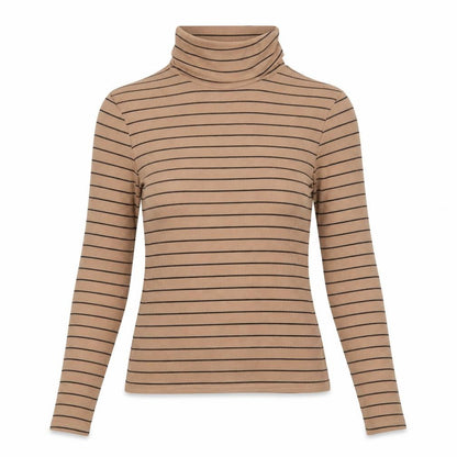 Womens UK Size 10 New Look Brown Basic T-Shirt