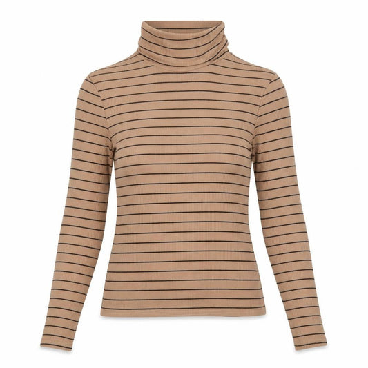 Womens UK Size 10 New Look Brown Basic T-Shirt