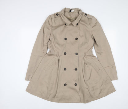 Womens UK Size 8 H&M Beige Military Jacket