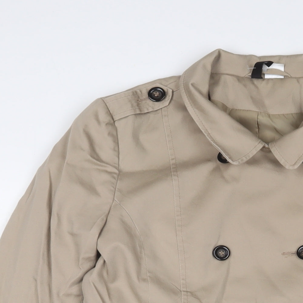 Womens UK Size 8 H&M Beige Military Jacket