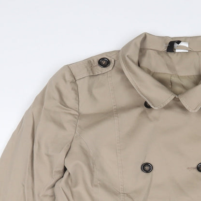 Womens UK Size 8 H&M Beige Military Jacket