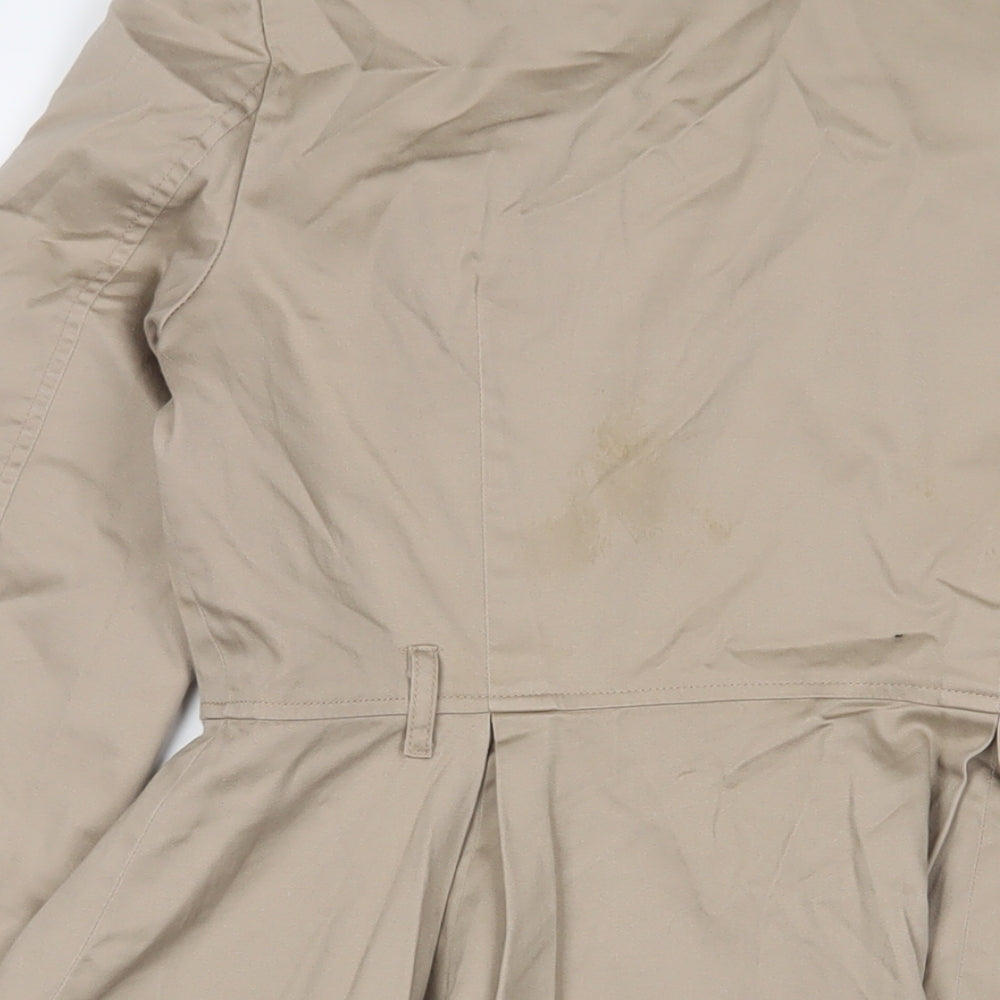 Womens UK Size 8 H&M Beige Military Jacket