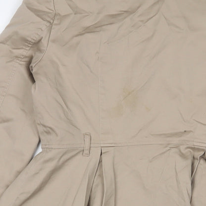 Womens UK Size 8 H&M Beige Military Jacket